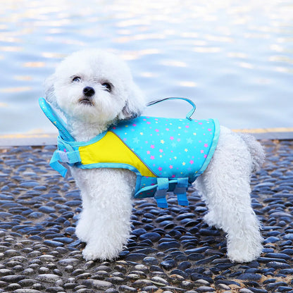 Pet Dog Hand-Held Life Jacket Towing Swimming Suit for Small Medium and Large Dogs to Play in Water and Cool down in Summer