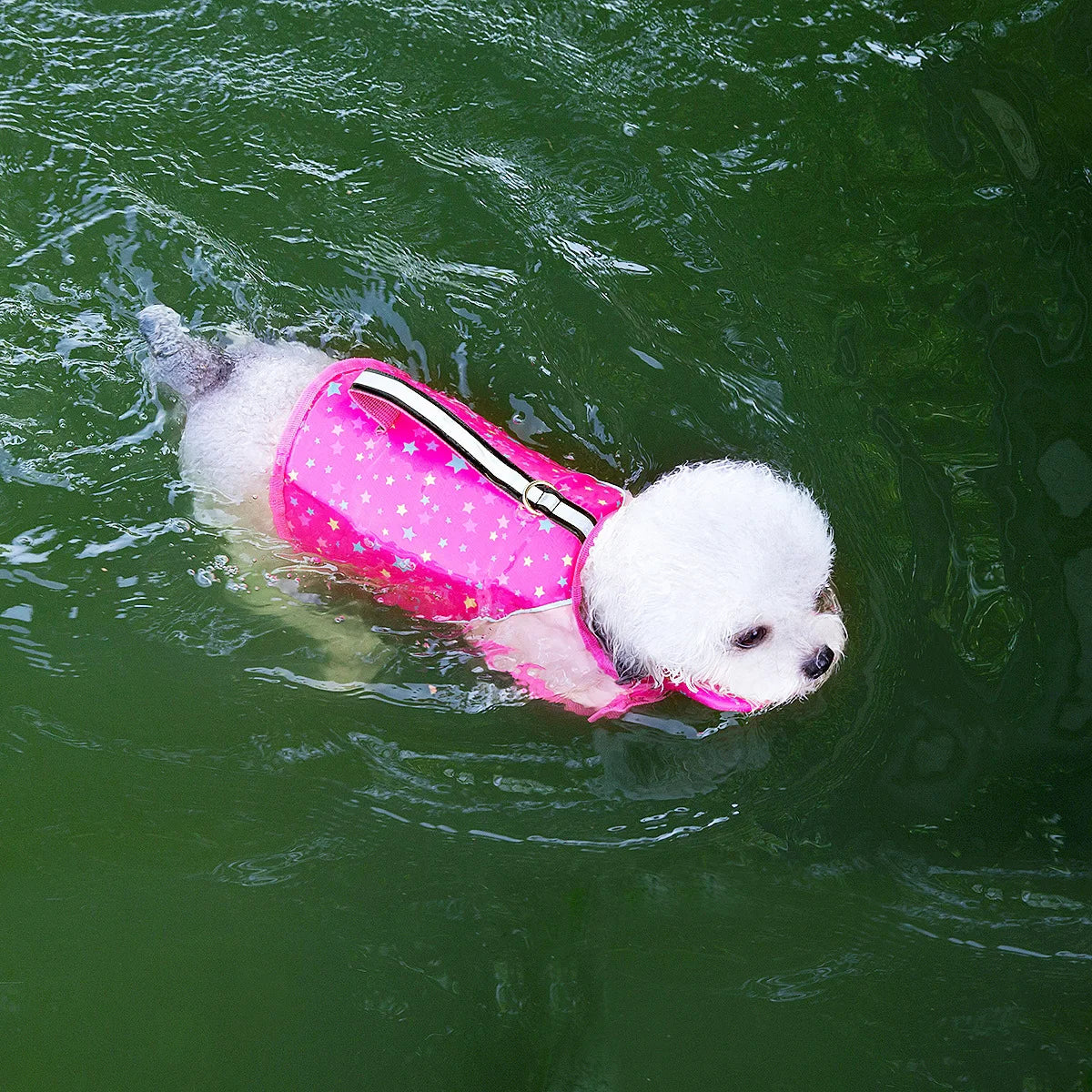 Pet Dog Hand-Held Life Jacket Towing Swimming Suit for Small Medium and Large Dogs to Play in Water and Cool down in Summer