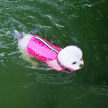 Pet Dog Hand-Held Life Jacket Towing Swimming Suit for Small Medium and Large Dogs to Play in Water and Cool down in Summer